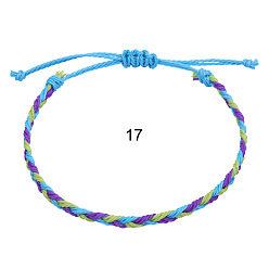 17 Bohemian Twisted Braided Bracelet for Women and Men with Wave Charm