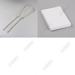 Желтая Старая Ткань  1 ремни для сумок через плечо из искусственной кожи, с цепями из сплава и поворотными застежками, золотой свет, старое кружево, 1120~1270x15 мм