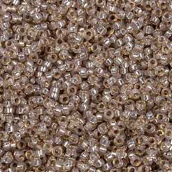 (RR579) Окрашенный Румянец Алебастр с Серебряной Подкладкой  Миюки круглые бусины рокайль, японский бисер, 11/0, (rr 579) окрашенный алебастр, 2x1.3 мм, отверстие : 0.8 мм, Около 1111 шт / 10 г
