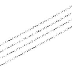 Серебро 925 цепочка из стерлингового серебра, пайки, серебряные, 1.6x1.2 мм