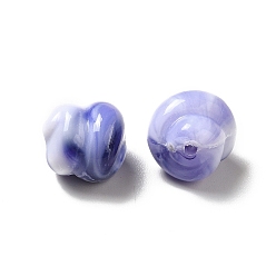 Blue Opaque Acrylic Beads, Cloud, Blue, 10x10mm, Hole: 1.2mm, about 930pcs/500g