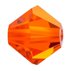 90040 Hyacinth Хрустальные бусины preciosa®, чешский хрусталь, биконус(451 69 302 рондель), 90040 гиацинт, 6 мм, отверстие : 1 мм