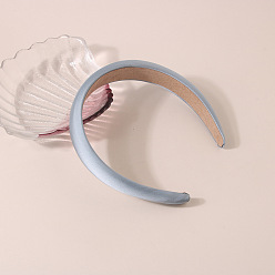 Satin style - Blue Silk Candy Color Headband for Women, Simple and Versatile Hair Accessory