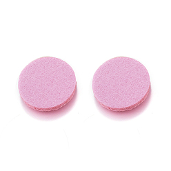 Pink Non-Woven Fabric Cloth Perfume Pad, Flat Round, Pink, 23mm