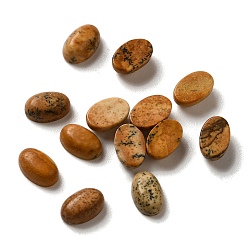 Пейзажный Джаспер Естественная картина яшма кабошоны, овальные, 6x4x2~3 мм