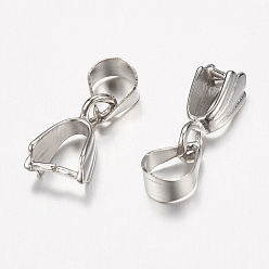 Платина Латуни льда поручительств выбор щепотка, без никеля , платиновый цвет, Размер : длиной около 15 мм , Отверстие: около 3 мм