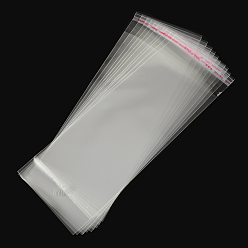 Clear OPP Cellophane Bags, Rectangle, Clear, 21.5x8cm, Hole: 8mm, Unilateral Thickness: 0.035mm, Inner Measure: 16x8cm