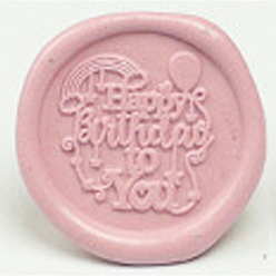 Pink Частицы сургуча, для ретро печать печать, восьмиугольник, розовые, размер бутылки: 40x34 мм, о 45шт / бутылка