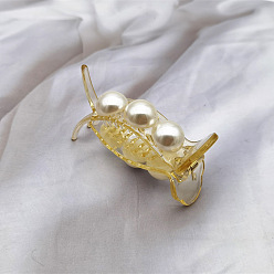 Champagne color Pearl Hair Clip for Women - Elegant, Versatile, Hair Accessories for Girls.