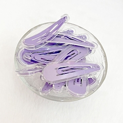 Prune Fer à repasser avec pinces à cheveux en plastique pvc transparent en forme de larme, pour les filles, prune, 52mm