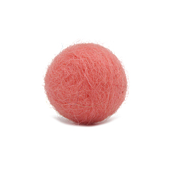 Salmon Wool Felt Balls, Pom Pom Balls, for DIY Decoration Accessories, Salmon, 20mm
