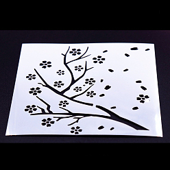 Tree Plastic Impression Mat Mold, Square, Ceramic & Clay Tools, Tree Pattern, 13x13cm