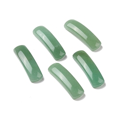 Green Aventurine Natural Green Aventurine Connector Charms, Curved Tube, Arch, 36~37x10.5~11x5.5~6mm, Hole: 1.2mm