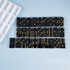 Белый Силиконовые формы для домино своими руками, формы для литья смолы, для уф-смолы, изготовление ювелирных изделий из эпоксидной смолы, белые, 218x204x8 мм, внутренний диаметр: 50x24x8 мм