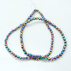 Non-magnetic Hematite Non-Magnetic Synthetic Hematite Beads Strands, Faceted, Round, 4mm, Hole: 1mm