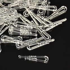 Clear Plastic Clips, Clear, 38x8x2.5mm