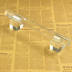 Clear Organic Glass T Bar Bracelet Display Stand, Clear, 300x39x27x66mm
