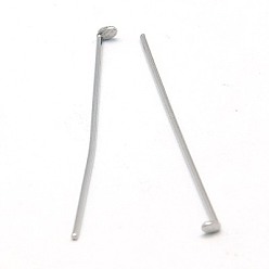 Stainless Steel Color 304 Stainless Steel Flat Head Pins, Stainless Steel Color, 25x0.6mm, about 5000pcs/bag