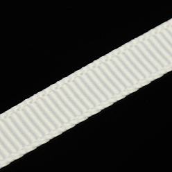 White Grosgrain Ribbon, White, 1/4 inch(6mm)x0.3mm, 100yards/roll(91.44m/roll)