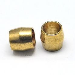 Golden 304 Stainless Steel Beads, Ion Plating (IP), Column, Golden, 8x8mm, Hole: 6mm