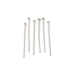 Нержавеющая Сталь Цвет Устойчивы к потускнению 304 штифты из нержавеющей стали с плоской головкой, цвет нержавеющей стали, 22x0.8 мм, Руководитель: 1.8 mm