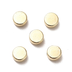 Golden CCB Plastic Beads, Flat Round, Golden, 6x3mm, Hole: 1.4mm