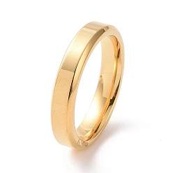 Золотой 201 кольцо из нержавеющей стали для женщин, золотые, внутренний диаметр: 17 мм