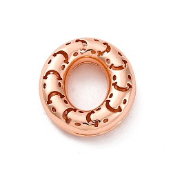 Letter O Латунные подвески, стойки покрытие, долговечный, без кадмия и без свинца, подвески с полыми буквами, Письмо O, 22.5x20.5x6 мм, отверстие : 4.7x3 мм