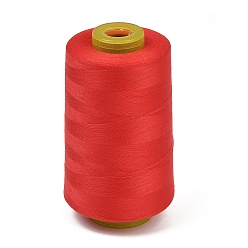 Red Polyester Machine Embroidery Threads, Sewing Thread, Red, 0.3mm, about 5000yards/roll