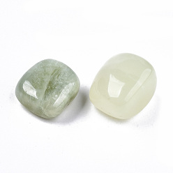 New Jade Natural New Jade Beads, Healing Stones, for Energy Balancing Meditation Therapy, Tumbled Stone, Vase Filler Gems, No Hole/Undrilled, Nuggets, 19~26x19~29x12~20mm 250~300g/bag