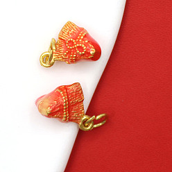 orange red Drip oil small rice dumpling pendant bracelet necklace pendant accessories diy braided hand rope Dragon Boat Festival colorful rope jewelry