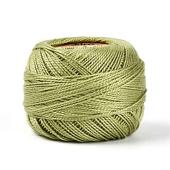 Желто-Зеленый Плетеный полиэфирный корд, для изготовления ювелирных изделий, круглые, желто-зеленый, 0.5~1 мм, около 63~64 м / рулон, 10 рулонов / набор