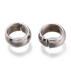 Stainless Steel Color 201 Stainless Steel Jump Rings, Stainless Steel Color, 2.5x7.5mm, Inner Diameter: 5mm