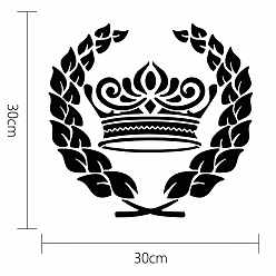 Crown PET Hollow Out Drawing Painting Stencils, for DIY Scrapbook, Photo Album, Crown, 30x30cm