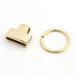 Light Gold Disassembled Alloy Purse Chain Connector Ring, Bag Replacement Accessorieas, Light Gold, 4.6x2.3cm, Hole: 25mm, Inner Diameter: 0.4x2.2cm