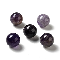 Amethyst Natural Amethyst Beads, No Hole/Undrilled, Round, 25~25.5mm