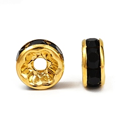 Реактивный Самолет Латунные бусины разделители для поставки стразов, класс AAA, прямой фланец, без никеля , золото , рондель, струя, 8x3.8 мм, отверстие : 1.5 мм
