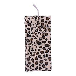 Black Leopard Print Pattern Cloth Mini Doll Sleeping Bag, for BJD Doll Makings Accessories, Black, 350mm