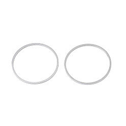 Нержавеющая Сталь Цвет Не тускнеет 304 соединительное кольцо из нержавеющей стали, цвет нержавеющей стали, 30x1 мм, внутренний диаметр: 28 мм