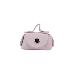 Lavender Mini Plastic Doll Handbag, for Doll Girls Accessory Bag, Lavender, 60x50x25mm