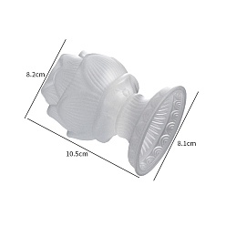 Белый Силиконовые формы для подсвечников в форме лотоса своими руками, формы для литья смолы, для уф-смолы, изготовление ювелирных изделий из эпоксидной смолы, белые, 105x82 мм