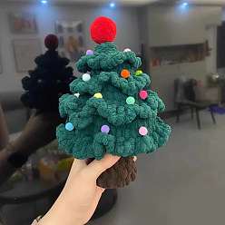 Christmas green material bag DIY Hand-woven diy Christmas tree wool homemade crochet material package to relieve boredom and send girlfriends and girlfriends holiday gifts