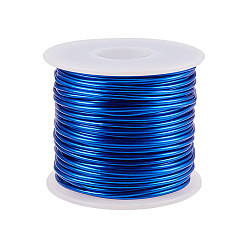 Синий Алюминиевая проволока, для изготовления ювелирных изделий, синие, 12 датчик, 2 мм, около 30 м / рулон