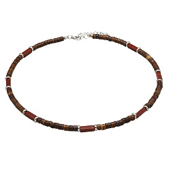  Ожерелье из скорлупы кокосового ореха в стиле серфера для ювелирных украшений для хипстерских пар.