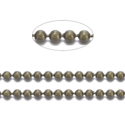 Античная Бронза Латунные шаровые цепи, долговечный, пайки, с катушкой, без кадмия, без никеля и без свинца, античная бронза, 1.5 мм, около 301.83 футов (92 м) / рулон