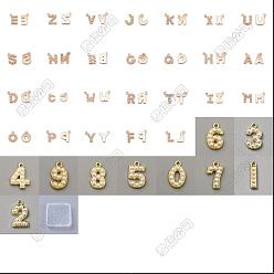 Золотой 36 шт 36 стили подвески из сплава, с пластиковыми бусинами из искусственного жемчуга, золотые, 16~18x4~16x3~4 мм, отверстие : 1.6 мм, 1 шт / стиль