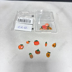 Mixed Shapes 16 шт. 8 стили 304 эмалевые подвески из нержавеющей стали, ионное покрытие (ip), золотые, разнообразные, 11.8~16.5x5~12.3x0.9~7.4 мм, отверстие : 1~1.5 мм, 2 шт / стиль