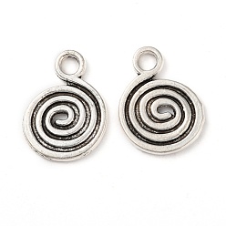 Antique Silver Tibetan Style Alloy Pendants, Lead Free and Cadmium Free, Antique Silver, 13.5x1.5mm, Hole: 3mm