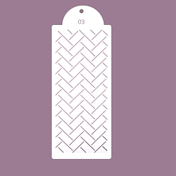 Другие Шаблоны трафаретов для рисования пластиковых питомцев, прямоугольник с рисунком смешивания, другой узор, 390x150 мм