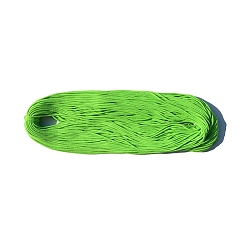 Lawn Green 100M Braided Round Cotton Cords, for Crafts Packaging, Lawn Green, 3mm, about 109.36 Yards(100m)/Bundle